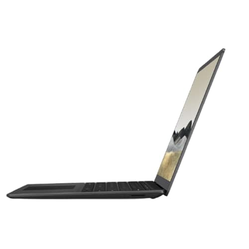 لابتوب مايكروسوفت Surface Laptop 3 مقاس 13.5 بوصة، معالج Intel Core i5-1035G7 بسرعة 1.20GHz، ذاكرة 8GB RAM، تخزين 256GB SSD، لون أسود.