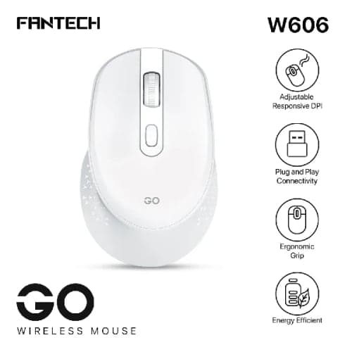 mouse fantech W606 Go white CN