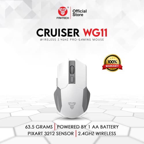 mouse fantech Cruiser WG11 white CN